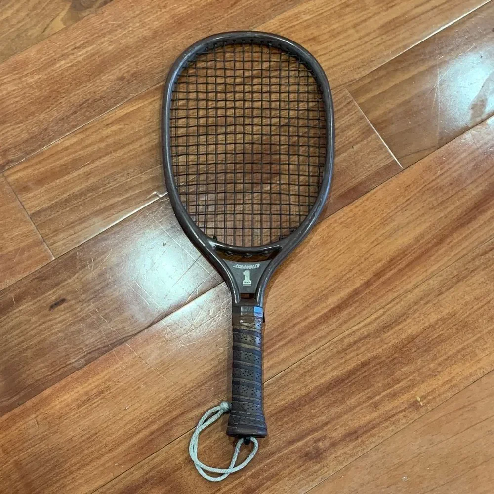 Vintage Brown Racquetball Racket - Picture 1 of 9